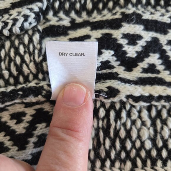 J. Jill Womens Black & White Patchwork Open Front Long Cardigan Sweater Large - Picture 15 of 15